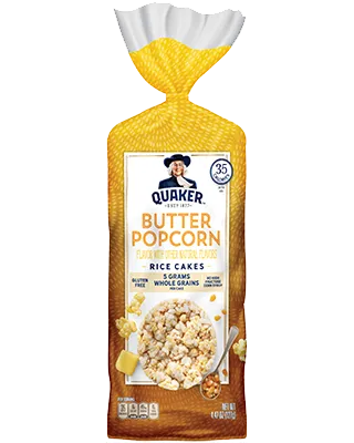 QUAKER BUTTER POPCORN RICE CAKES