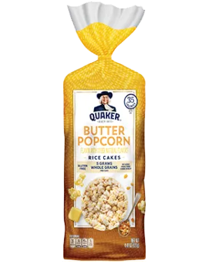 QUAKER BUTTER POPCORN RICE CAKES