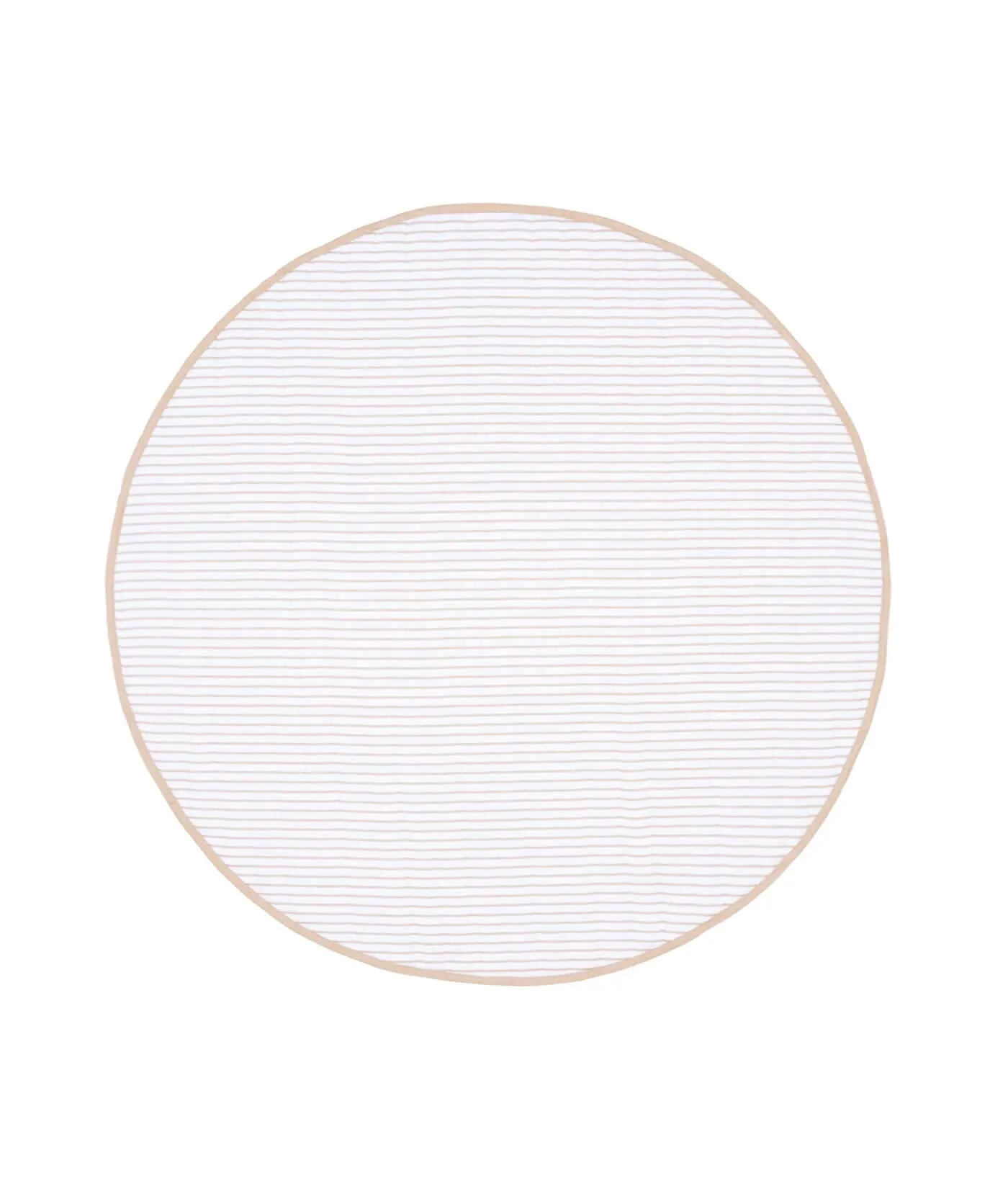 Quilted Cotton Reversible Playmats | Stripes - Sandstone
