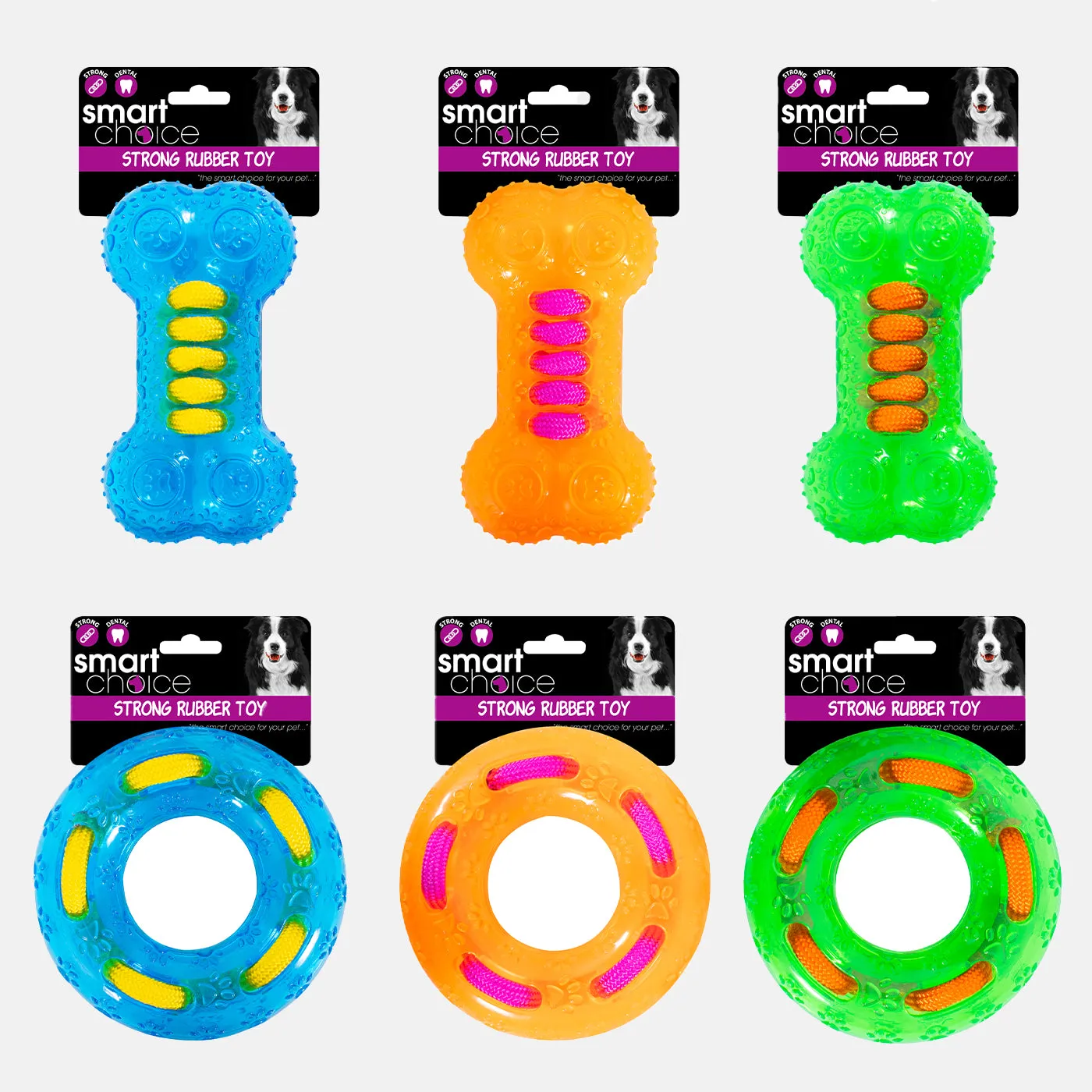 Rubber Ring/Bone Dog Toy