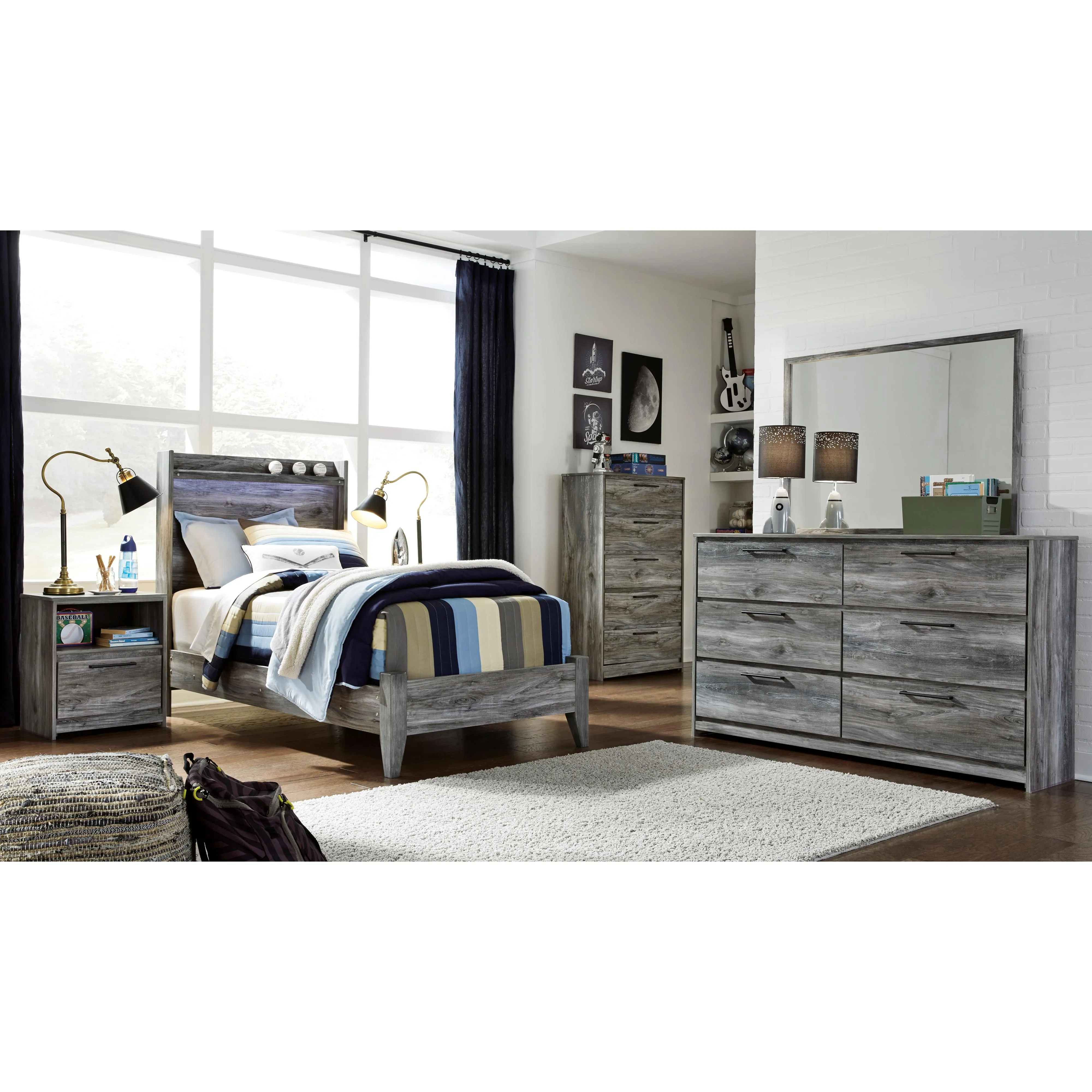 Signature Design by Ashley Baystorm B221B20 Twin Panel Bed