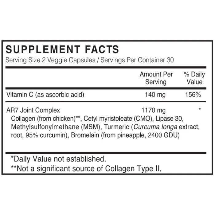 Sunshine Nutrition Arthro-7 Vegetable Capsule 60's