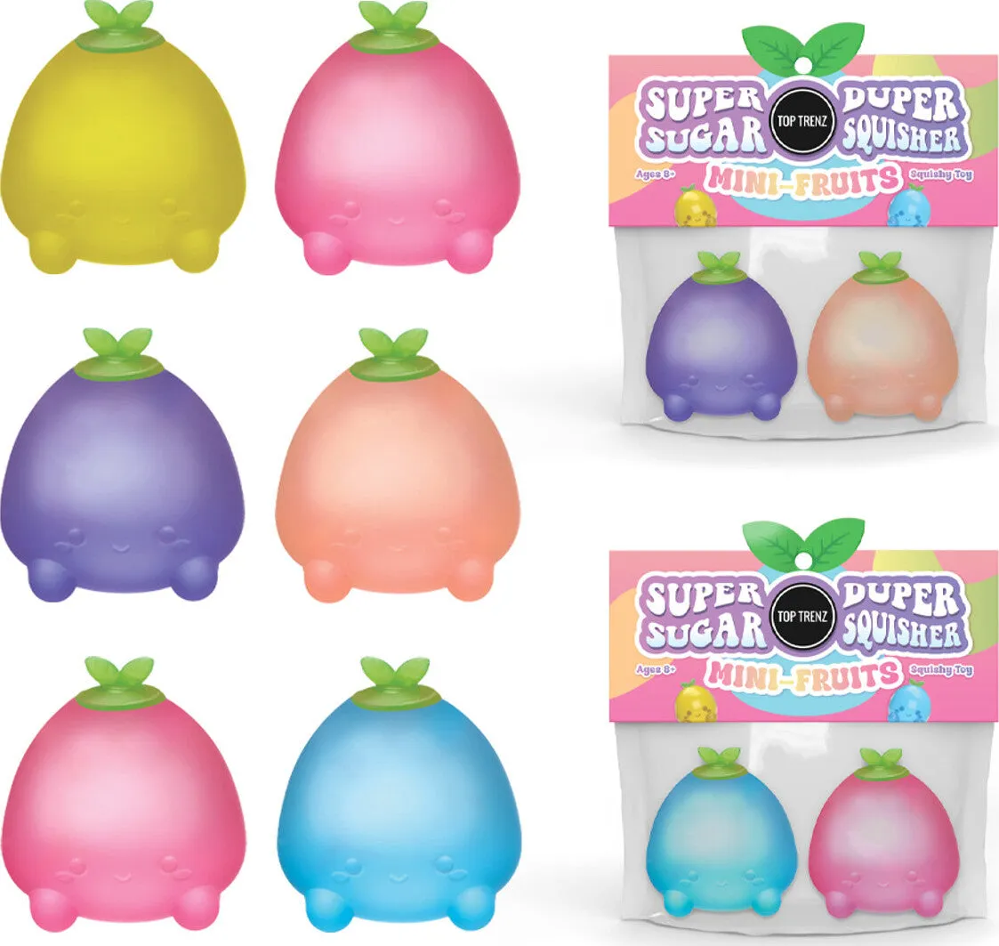 Super Duper Sugar Squisher - Mini Fruits 2 Pack