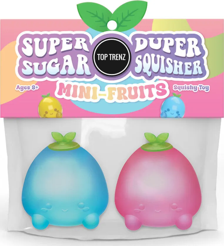 Super Duper Sugar Squisher - Mini Fruits 2 Pack