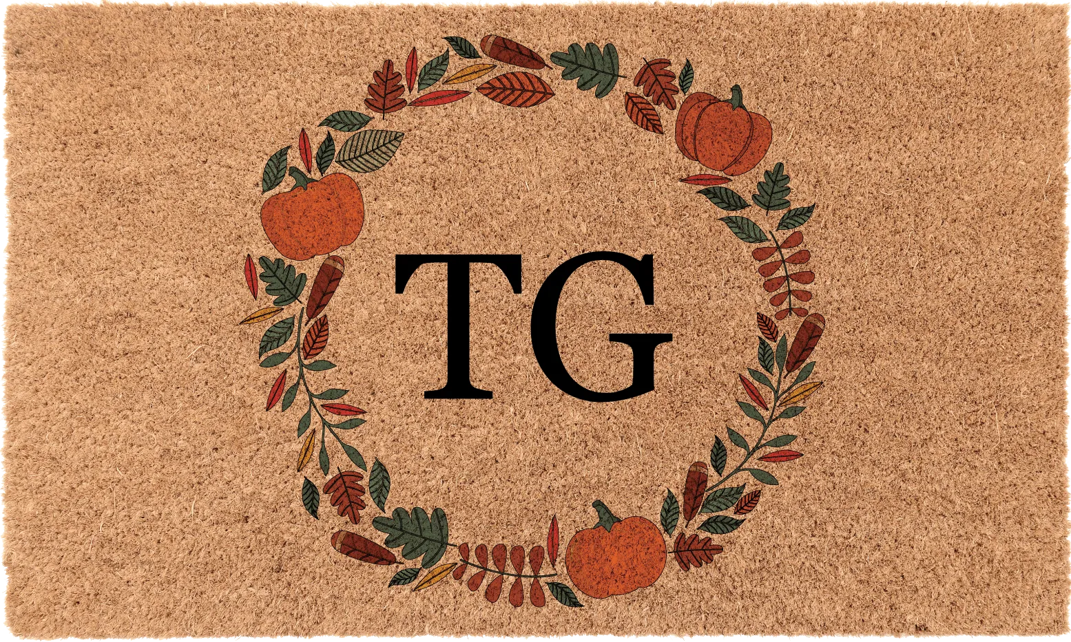 Thanksgiving Border Monogram