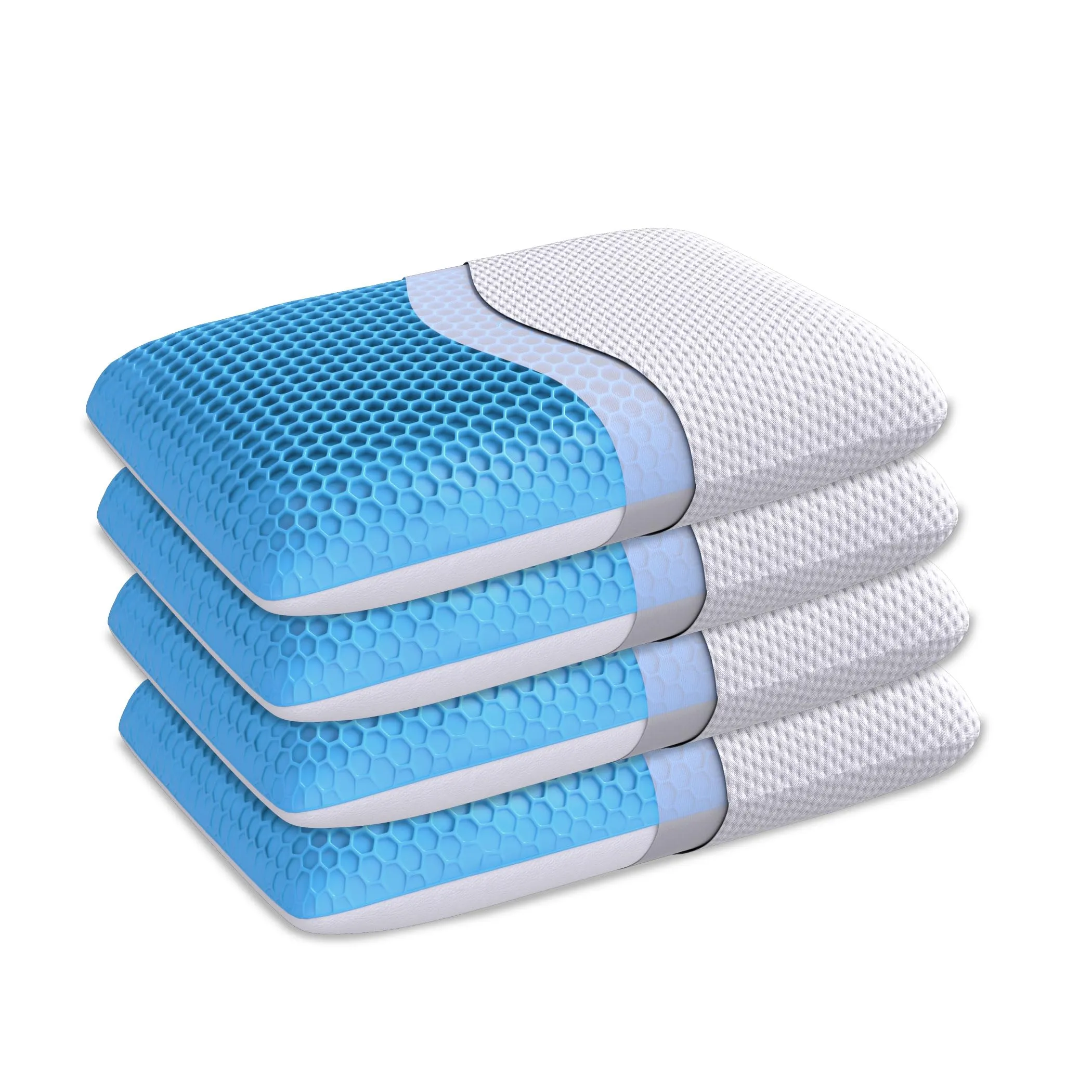 The Sleep Company Hybrid Pillow (Hybrid Pilllow 5", Pack of 4)