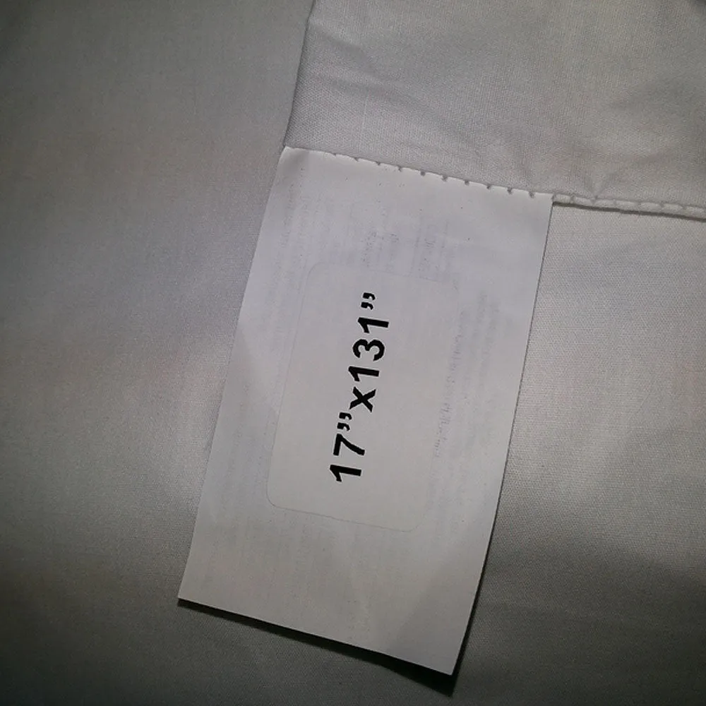 Total Body Support Bed Pillow  16" x 130"  with Zippered Cover