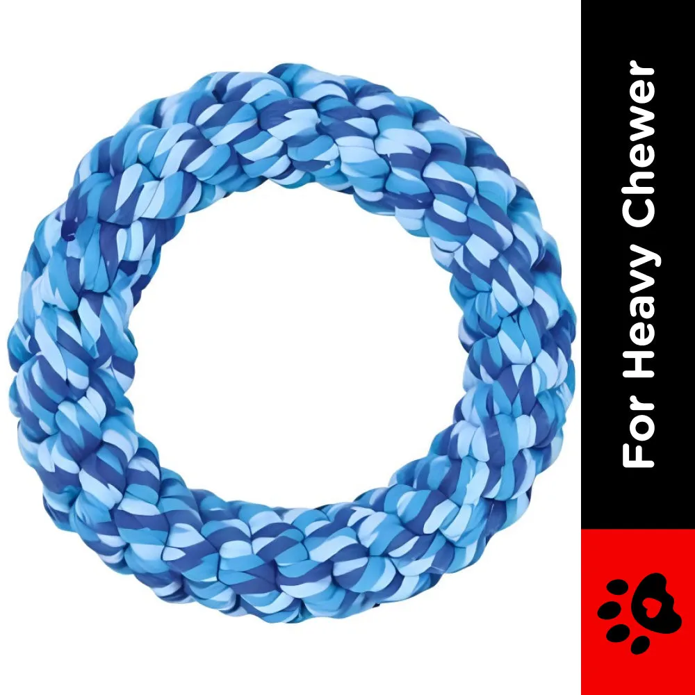 Trixie Rope Ring Toy for Dogs (Blue)