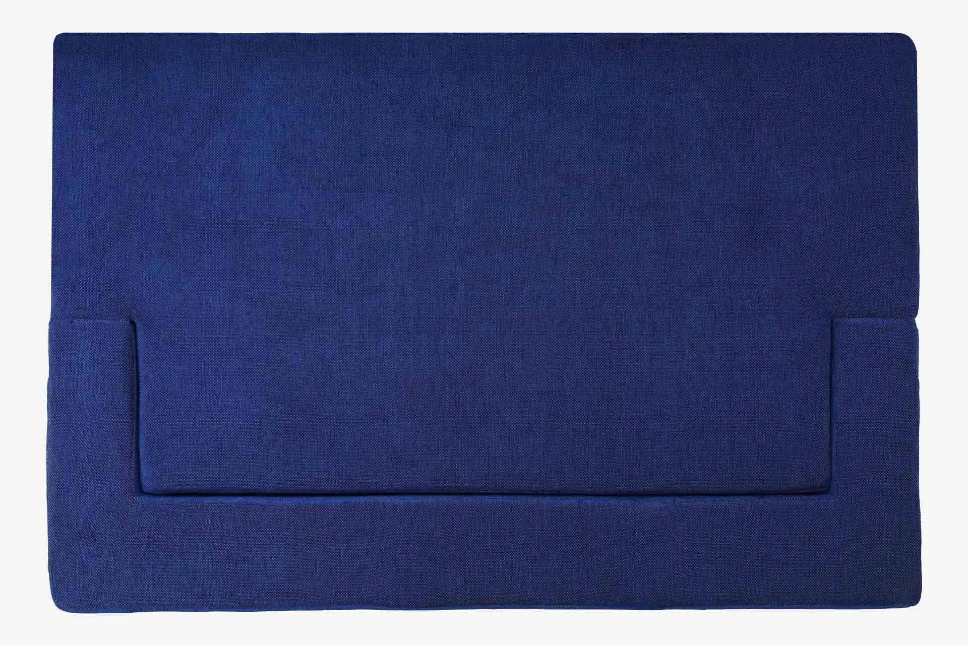 Uberlyfe New Age Folding Sofa Bed, Dotted Blue | 3 Seater | 3 Blue Quartet Cushion