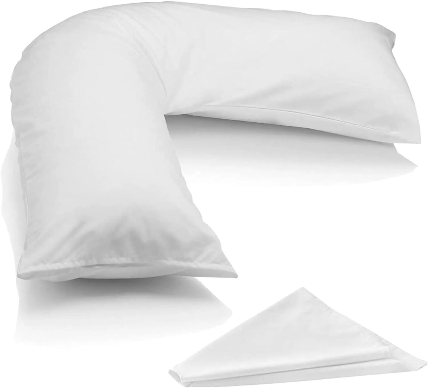 V Shaped Pillow with Free Case, Hollowfibre Filled Polycotton Case £14.99 Original price was: £14.99.£9.99Current price is: £9.99. inc. VAT
