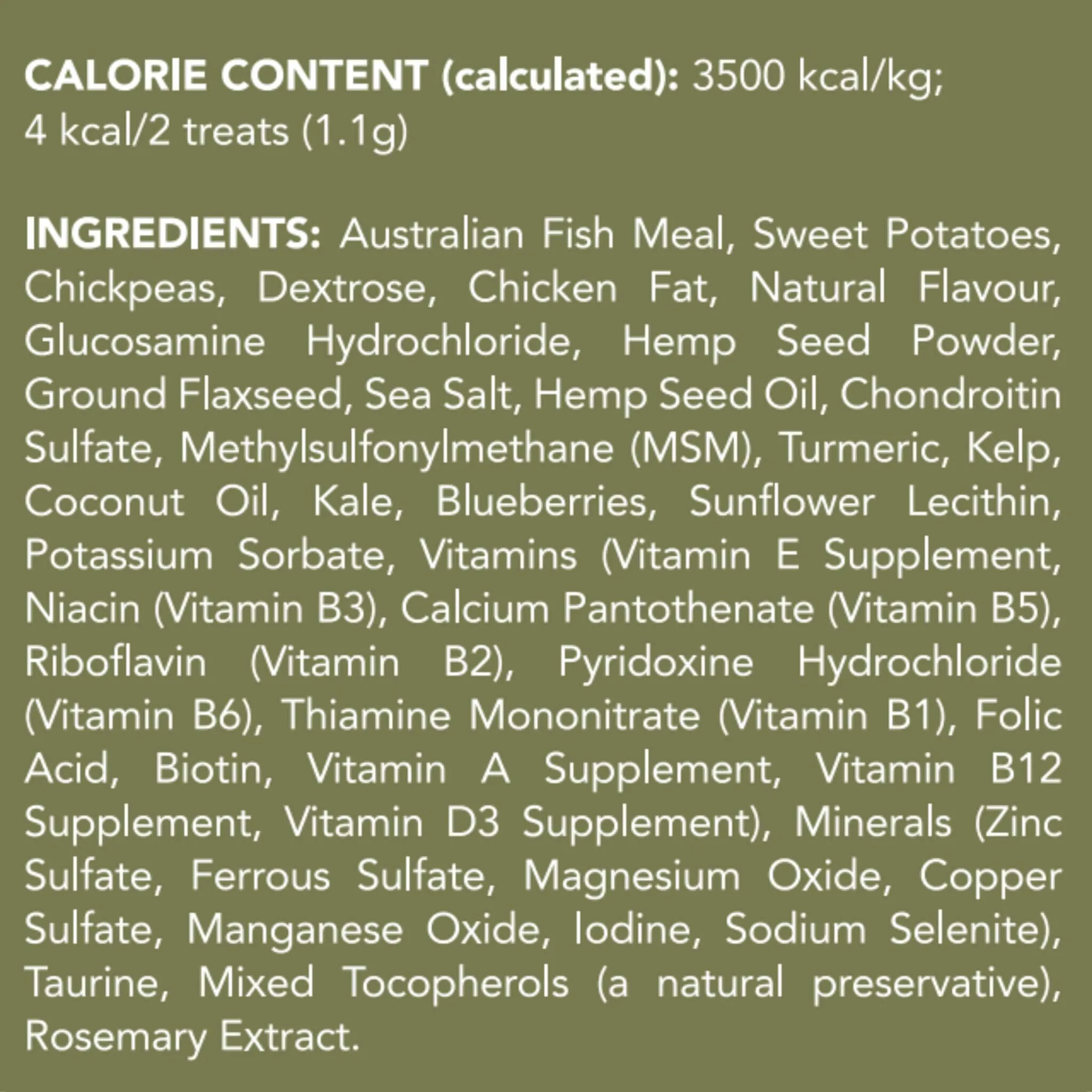 Vetalogica Hemp Clinicals Hip & Joint Treats for Cats 100g