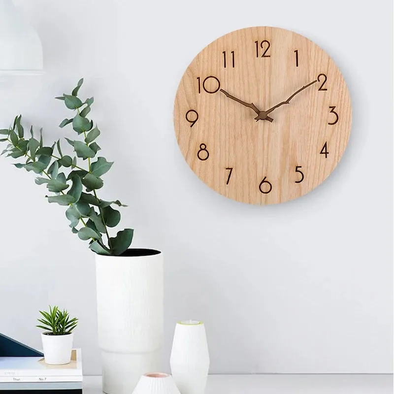 Walnut Wood DIY Wall Quartz Clock Hands Pointers Suitable for 12 14 inch Clocks