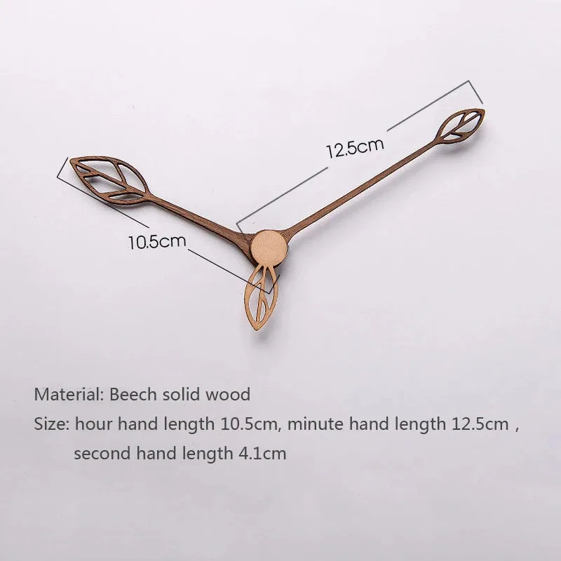 Walnut Wood DIY Wall Quartz Clock Hands Pointers Suitable for 12 14 inch Clocks