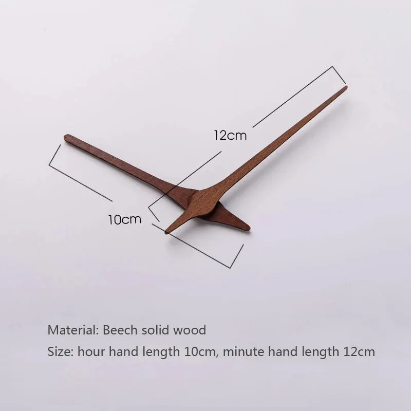 Walnut Wood DIY Wall Quartz Clock Hands Pointers Suitable for 12 14 inch Clocks
