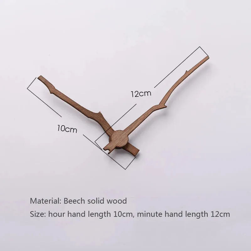 Walnut Wood DIY Wall Quartz Clock Hands Pointers Suitable for 12 14 inch Clocks