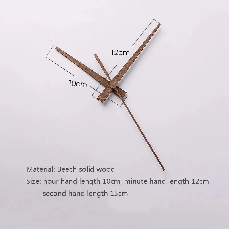 Walnut Wood DIY Wall Quartz Clock Hands Pointers Suitable for 12 14 inch Clocks