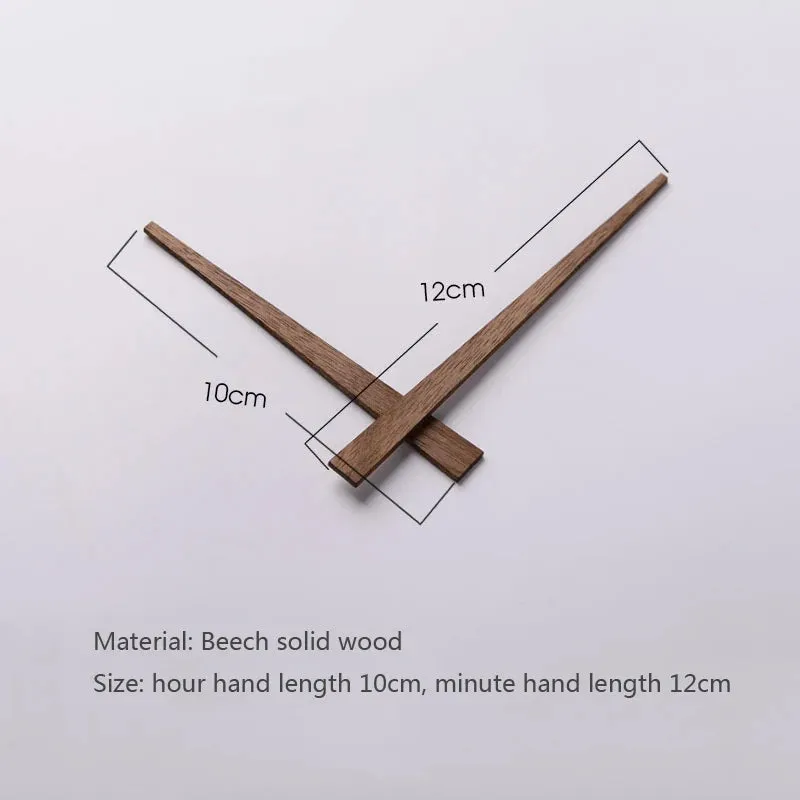 Walnut Wood DIY Wall Quartz Clock Hands Pointers Suitable for 12 14 inch Clocks