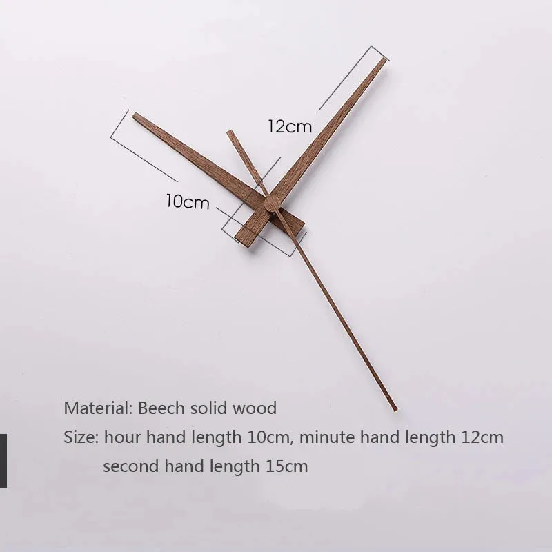 Walnut Wood DIY Wall Quartz Clock Hands Pointers Suitable for 12 14 inch Clocks