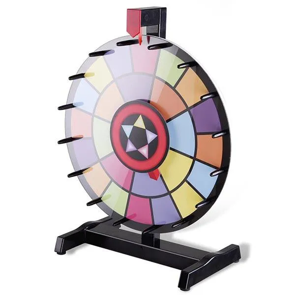 WinSpin Prize Wheel Dual-Circle 15" Tabletop Spinning Wheel