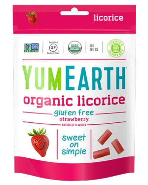 YumEarth Organic Strawberry Licorice (142g)